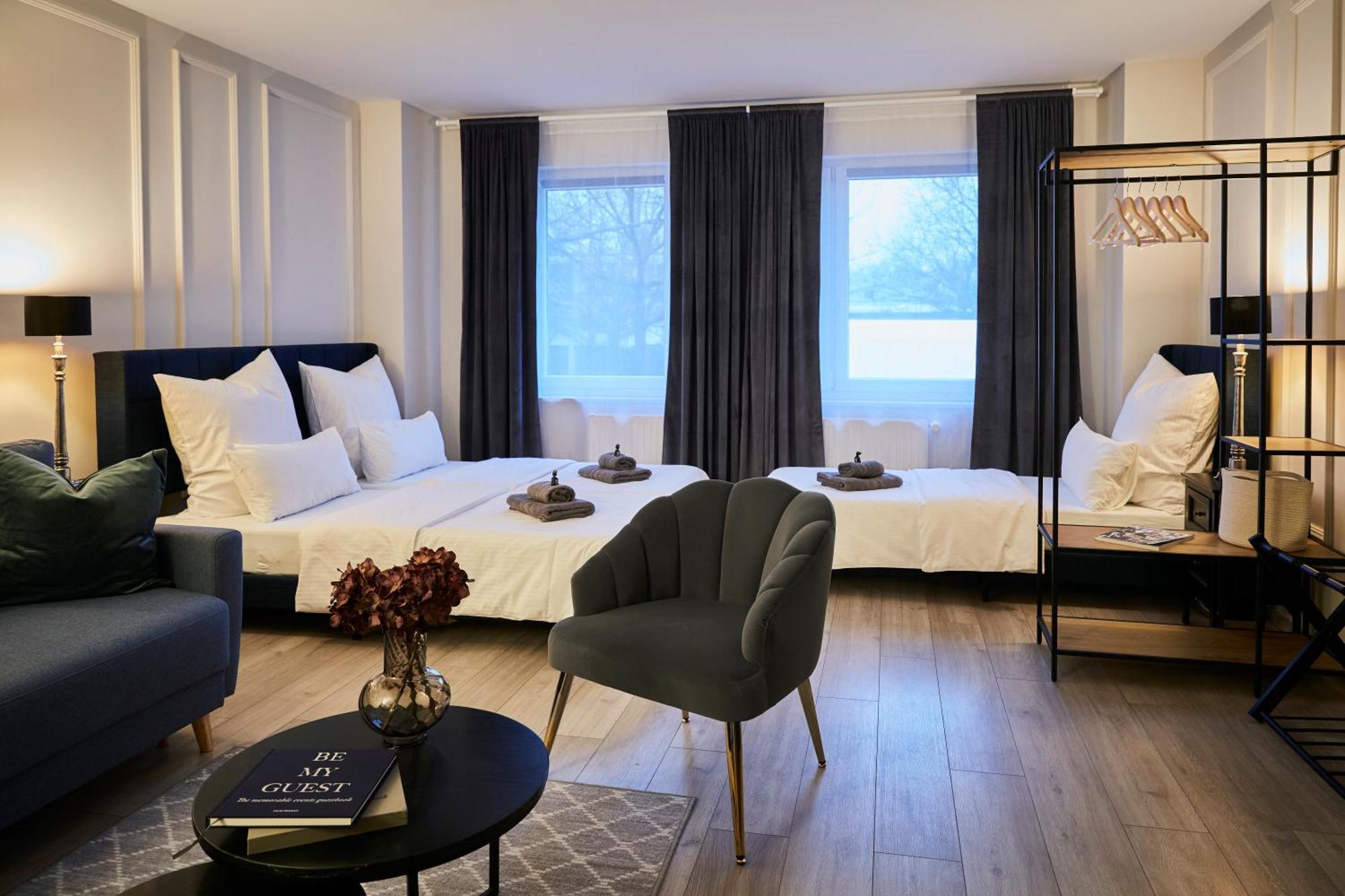 R B Apartment Hamburg Business Am Flughafen Fuer 1-5 Personen - Ideal Fuer Geschaeftsreisende Und Familien - Kueche - Waschtrockner - Smart Tv Exterior foto
